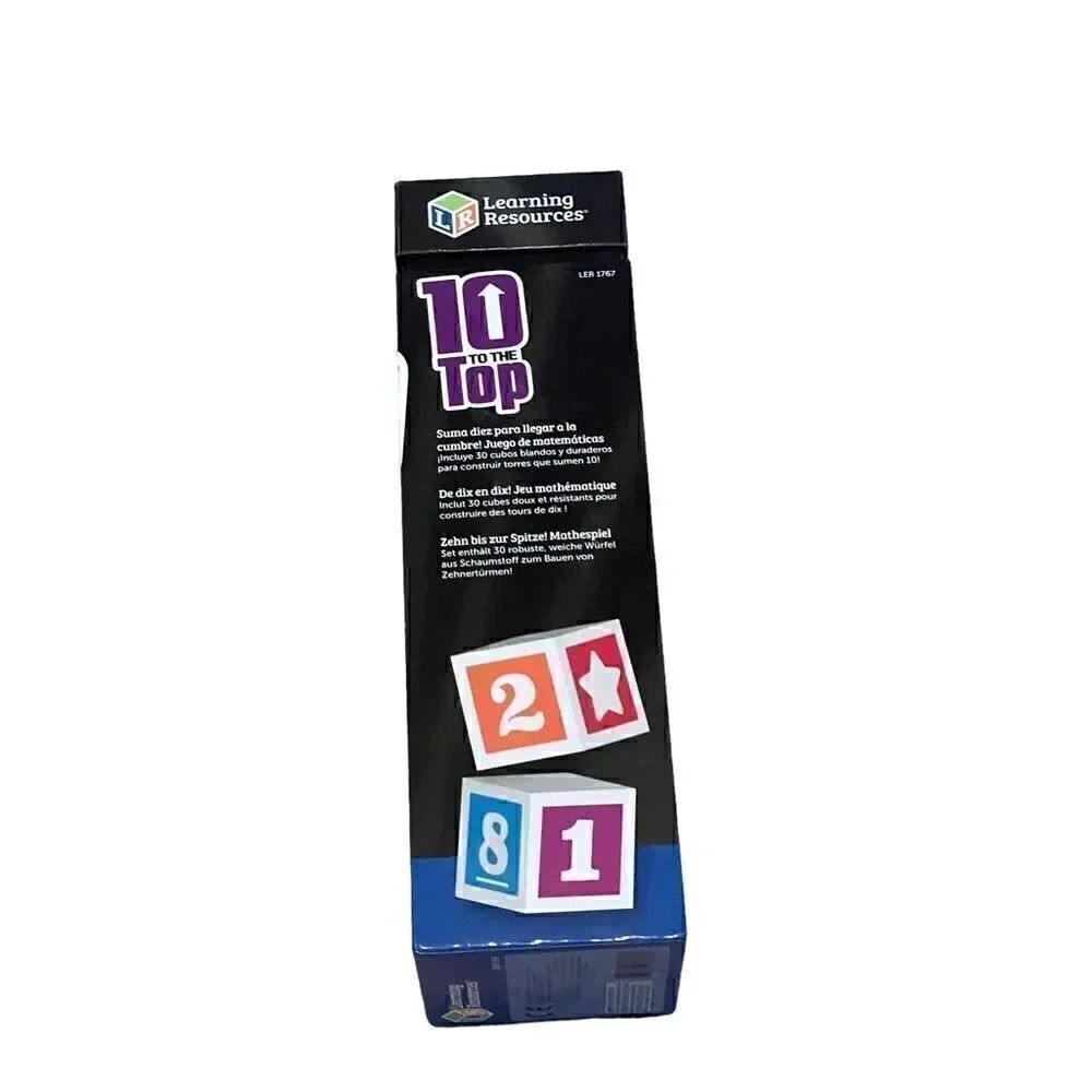 LEARNING RESOURCES 10 to the Top 30 Soft Blocks Stacking Addition Game - Picture 2 of 6